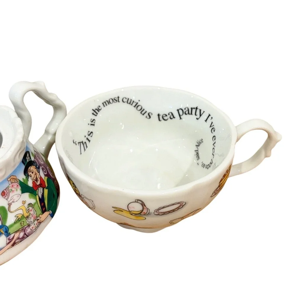 Paul Cardew Alice in Wonderland 150th Anniversary Tea For One Pot and Cup Set